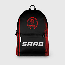 Рюкзак Saab - red gradient по-центру, цвет: 3D-принт — фото 2