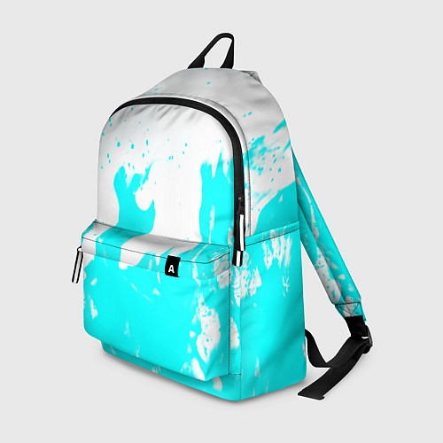Рюкзак Голубой огонь текстура / 3D-принт – фото 1