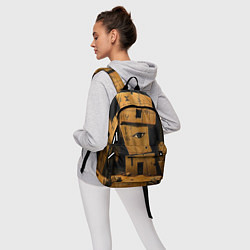 Рюкзак Глаза в каменных домах, цвет: 3D-принт — фото 2