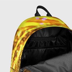 Рюкзак Золотые блестящие волны, цвет: 3D-принт — фото 2