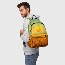 Рюкзак Закат над пшеничным полем, цвет: 3D-принт — фото 2