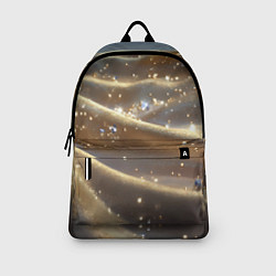 Рюкзак Серая золотистая текстура, цвет: 3D-принт — фото 2