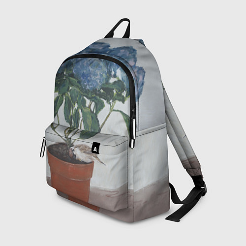 Рюкзак Спящий воробушек на гортензии / 3D-принт – фото 1