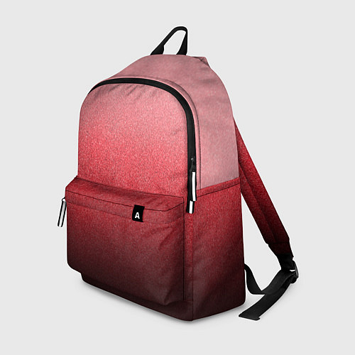 Рюкзак Мягкий градиент красно-розовый текстура крошка / 3D-принт – фото 1