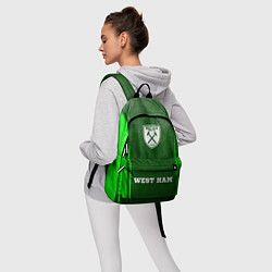 Рюкзак West Ham - green gradient по-центру, цвет: 3D-принт — фото 2