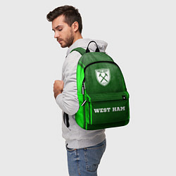 Рюкзак West Ham - green gradient по-центру, цвет: 3D-принт — фото 2