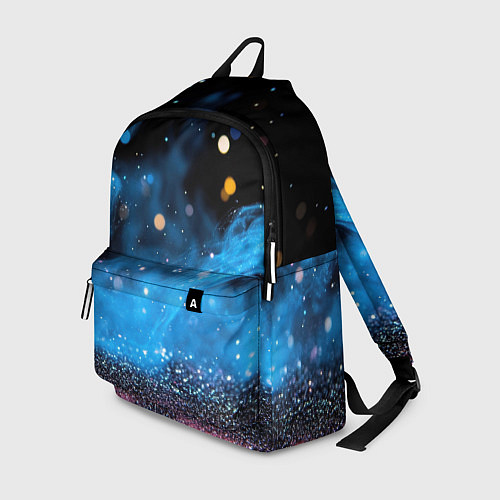 Рюкзак Синяя текстура бокке / 3D-принт – фото 1