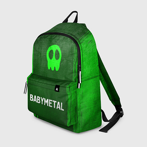 Рюкзак Babymetal - green gradient по-центру / 3D-принт – фото 1