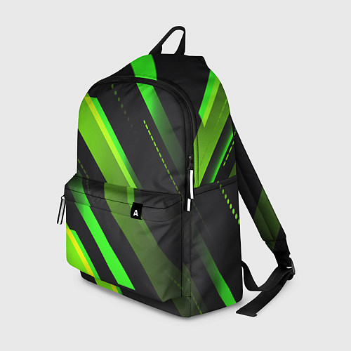 Рюкзак Color black green / 3D-принт – фото 1