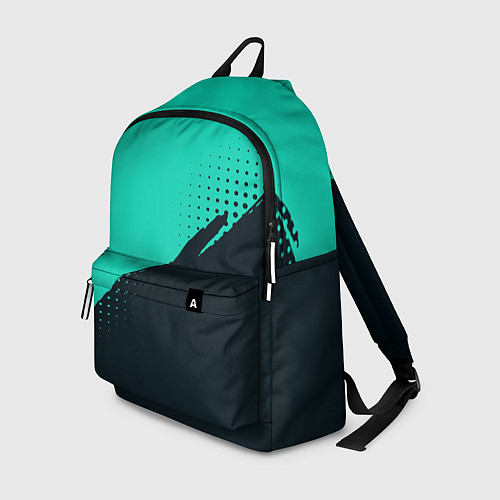 Рюкзак Color black light blue / 3D-принт – фото 1