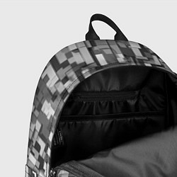 Рюкзак Серый геометричные полоски, цвет: 3D-принт — фото 2