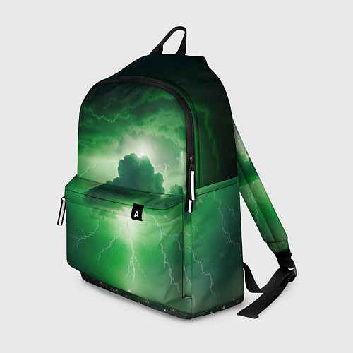 Рюкзак Зелёный гром / 3D-принт – фото 1