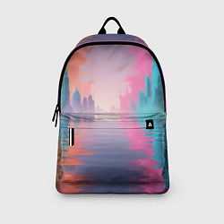 Рюкзак Город в розовом тумане, цвет: 3D-принт — фото 2