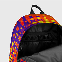 Рюкзак Пламенный сочный оранжево-синий, цвет: 3D-принт — фото 2
