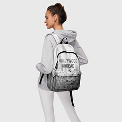 Рюкзак Hollywood Undead - white gradient посередине, цвет: 3D-принт — фото 2