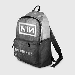 Рюкзак Nine Inch Nails - grey gradient по-центру, цвет: 3D-принт