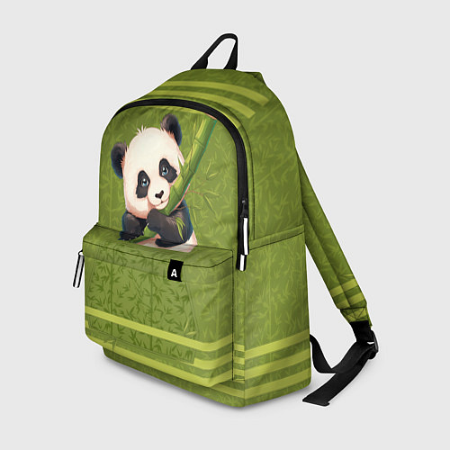 Рюкзак Панда и бамбук / 3D-принт – фото 1