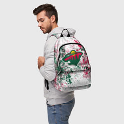 Рюкзак Minnesota Wild NHL white, цвет: 3D-принт — фото 2