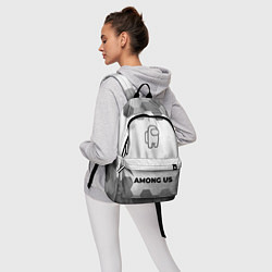 Рюкзак Among Us - white gradient по-центру, цвет: 3D-принт — фото 2