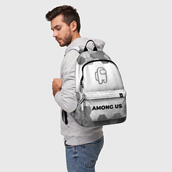 Рюкзак Among Us - white gradient по-центру, цвет: 3D-принт — фото 2