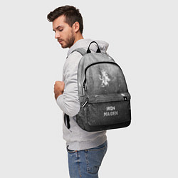 Рюкзак Iron Maiden - grey gradient по-центру, цвет: 3D-принт — фото 2