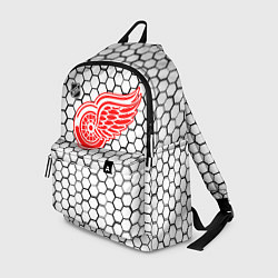 Рюкзак Детройт Ред Уингз - белые соты, цвет: 3D-принт