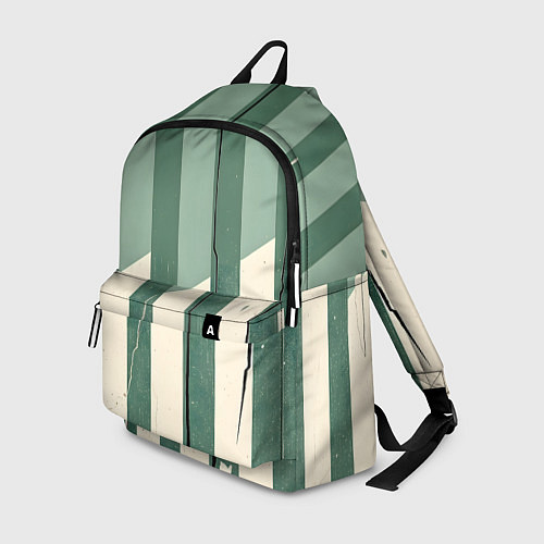 Рюкзак Зеленые полосы / 3D-принт – фото 1