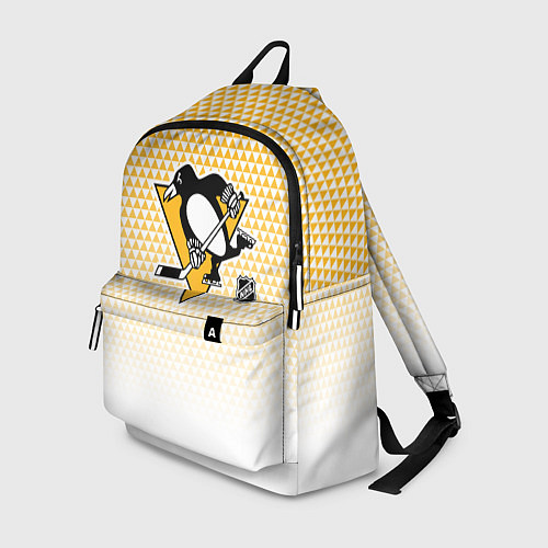 Рюкзак Питтсбург Пингвинз - желтый и белый / 3D-принт – фото 1
