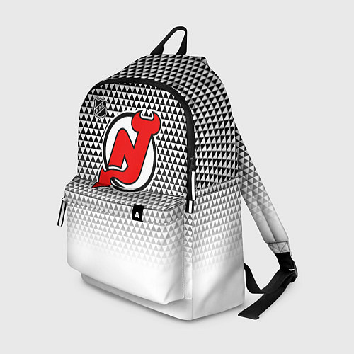 Рюкзак Нью Джерси Девилз - геометрический градиент / 3D-принт – фото 1