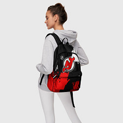 Рюкзак Нью Джерси Девилз - брызги краски, цвет: 3D-принт — фото 2