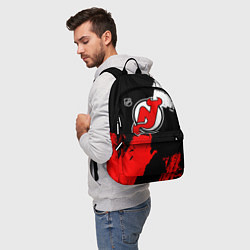 Рюкзак Нью Джерси Девилз - брызги краски, цвет: 3D-принт — фото 2