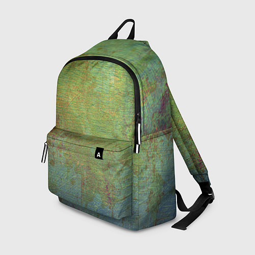 Рюкзак Абстракция - green oil stain / 3D-принт – фото 1