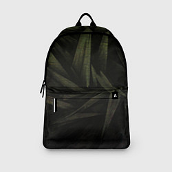 Рюкзак Абстракция - green triangles, цвет: 3D-принт — фото 2