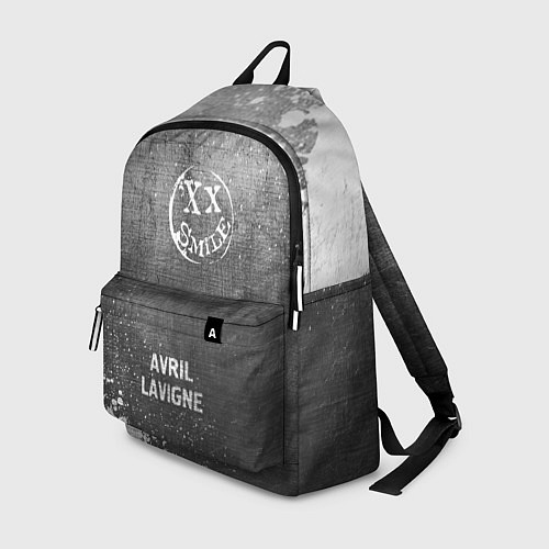 Рюкзак Avril Lavigne - grey gradient по-центру / 3D-принт – фото 1