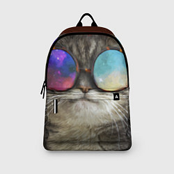 Рюкзак A Cat with multicolored glasses, цвет: 3D-принт — фото 2