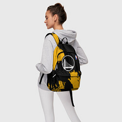 Рюкзак Голден Стэйт Уорриорз - брызги желтой краски, цвет: 3D-принт — фото 2