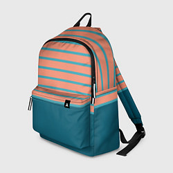 Рюкзак Полосатый мандариновый морской рассвет