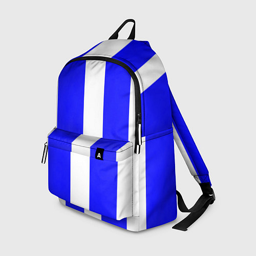 Рюкзак Color white blue line / 3D-принт – фото 1