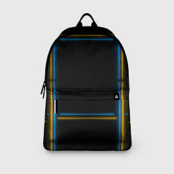 Рюкзак Neon yellow light blue, цвет: 3D-принт — фото 2