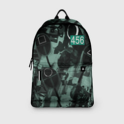 Рюкзак Номер 456 на фоне масок игры в кальмара, цвет: 3D-принт — фото 2