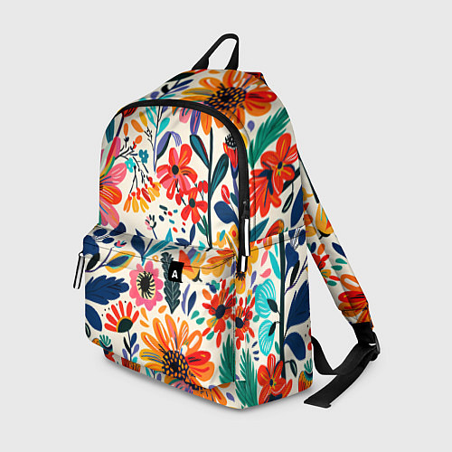 Рюкзак Простые цветы / 3D-принт – фото 1