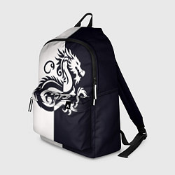 Рюкзак Дракон на темно-синем, цвет: 3D-принт