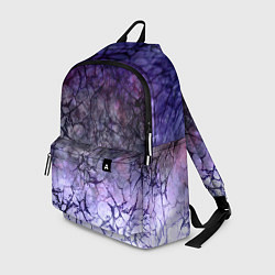 Рюкзак Абстракция - black cobweb on a blue-violet backgro, цвет: 3D-принт