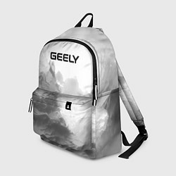 Рюкзак Geely на сером абстрактном фоне, цвет: 3D-принт