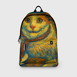Рюкзак Кот-мем бу в стиле Ван Гога, цвет: 3D-принт — фото 2