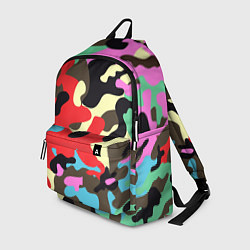 Рюкзак Яркий камуфляж, цвет: 3D-принт