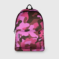 Рюкзак Камуфляж: розовый/коричневый, цвет: 3D-принт — фото 2