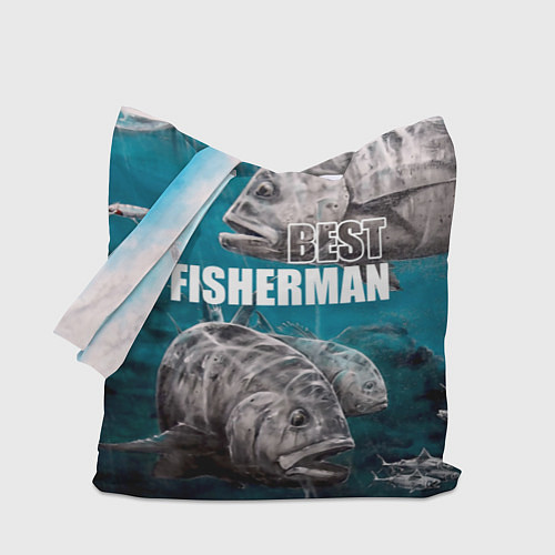 Сумка-шоппер Best fisherman / 3D-принт – фото 1