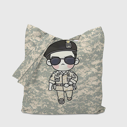 Сумка-шоппер Song Joong Ki: Camo / 3D-принт – фото 1