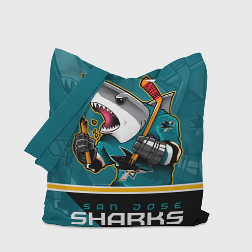 Сумка-шоппер San Jose Sharks / 3D-принт – фото 1